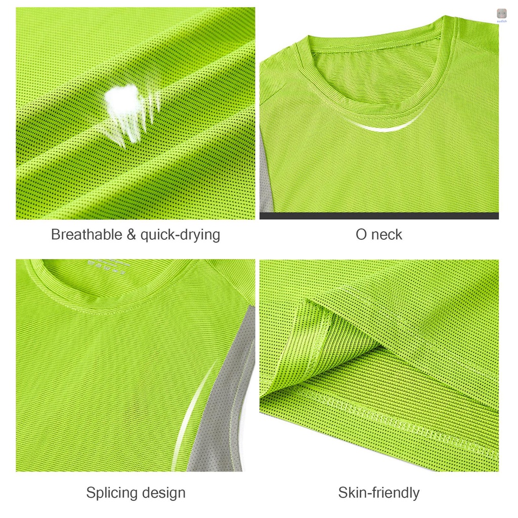 Áo Thun Thể Thao Sát Nách Thoáng Khí Nhanh Khô Thân Thiện Với Da Cho Nam