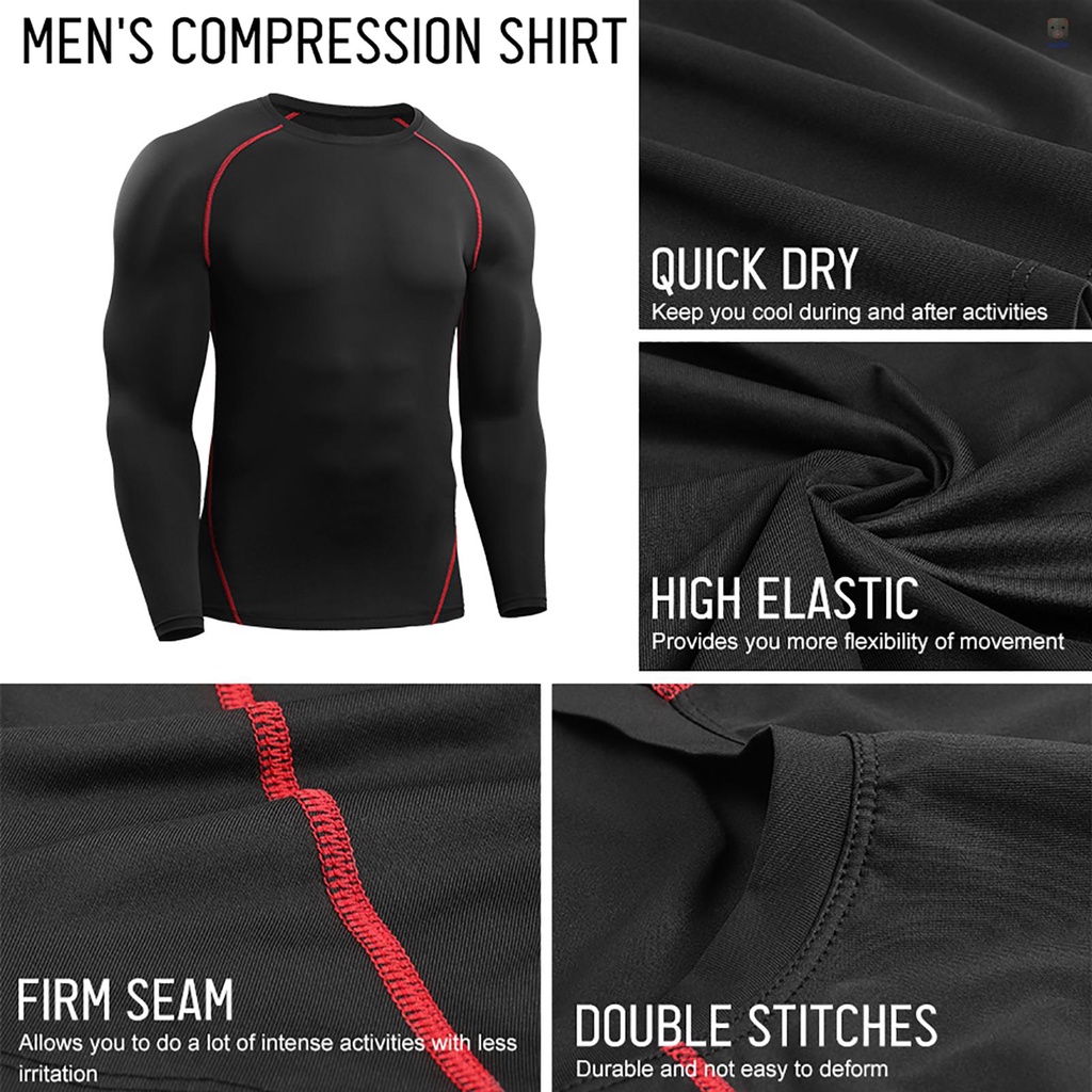 Bộ Trang Phục Thể Thao 3 Món Áo Thun Tay Dài Cổ Tròn + Áo Thun Dạng Lưới