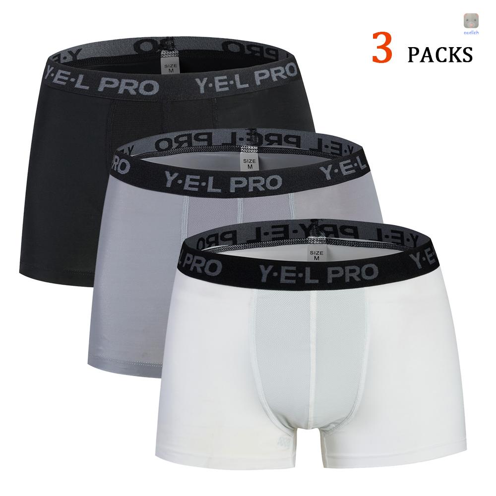 Bộ 3 Quần Lót Boxer Thể Thao Thoáng Khí Thời Trang Cho Nam