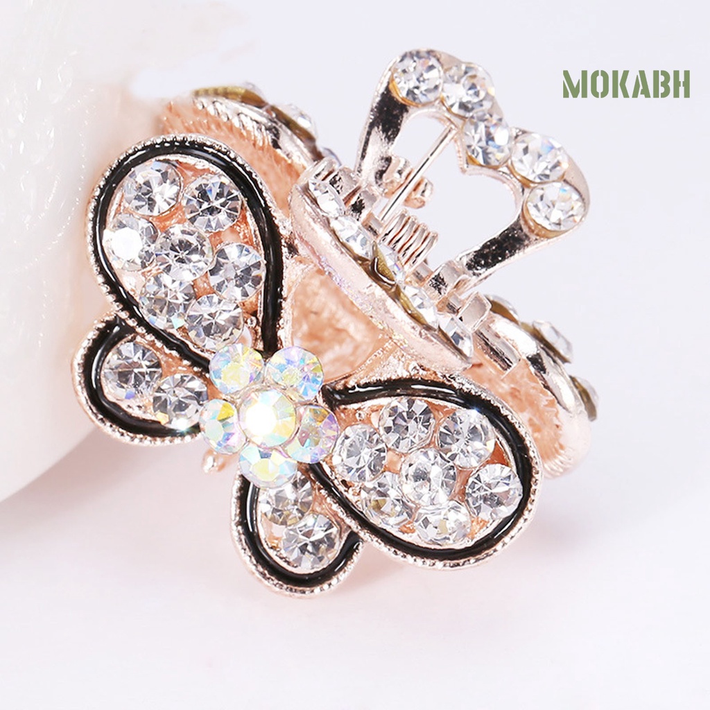 Kẹp Tóc Hình Hoa / Bướm Đính Đá Lấp Lánh Thời Trang Cho Bé