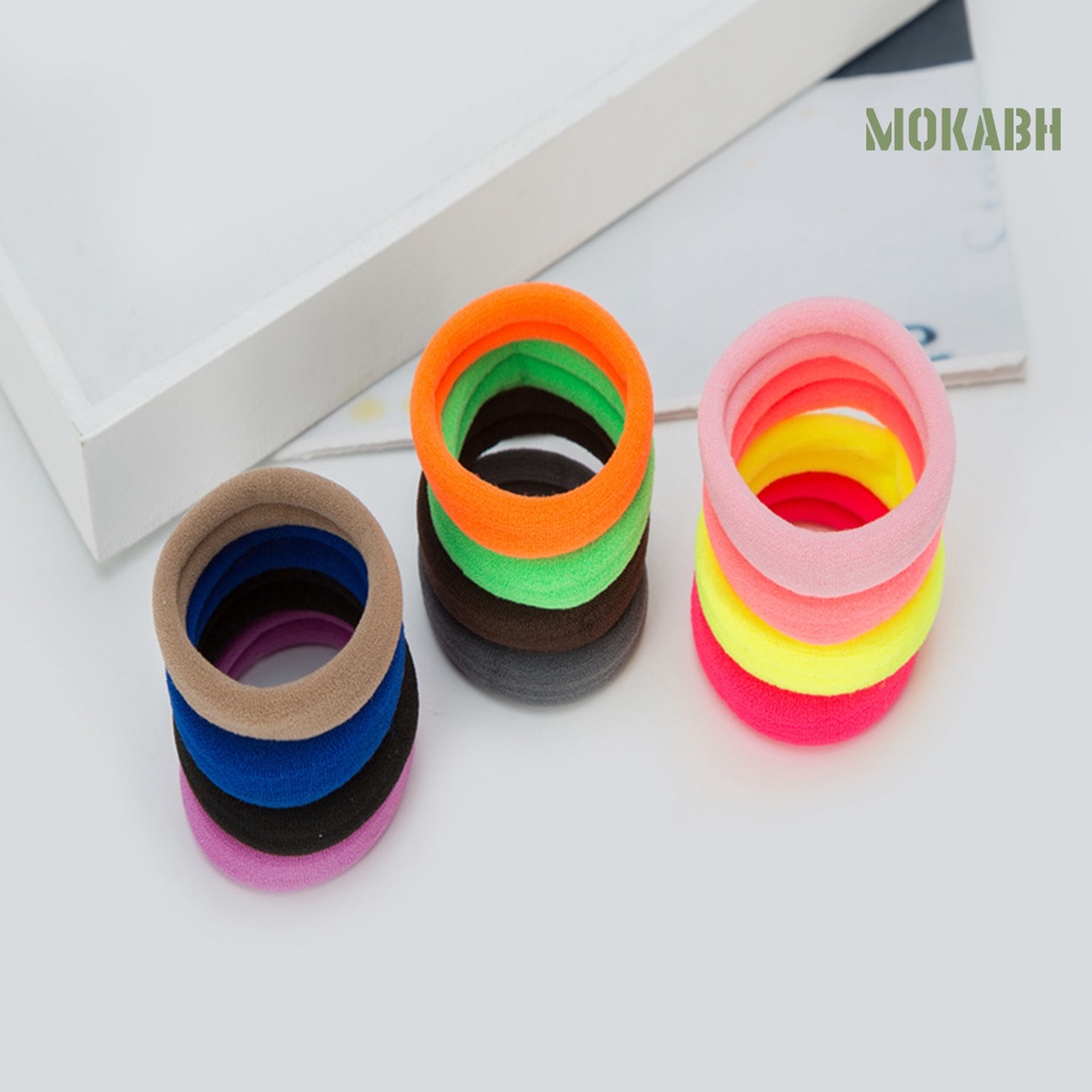 Set 30 Dây Cột Tóc Co Giãn Chống Rơi Kiểu Dáng Đơn Giản