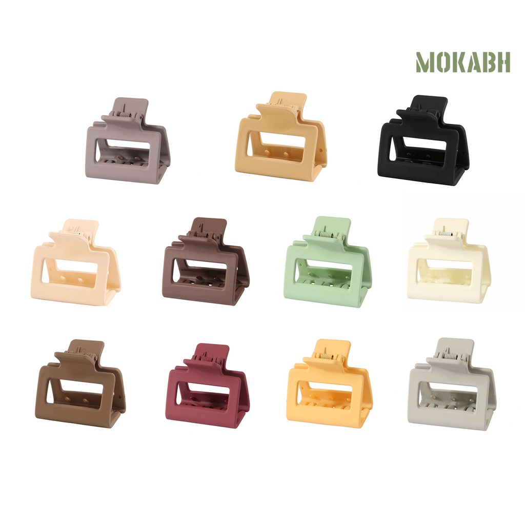 Kẹp Tóc Càng Cua Màu Trơn Chống Trượt Cố Định Tóc Rối Thời Trang Cho Nữ