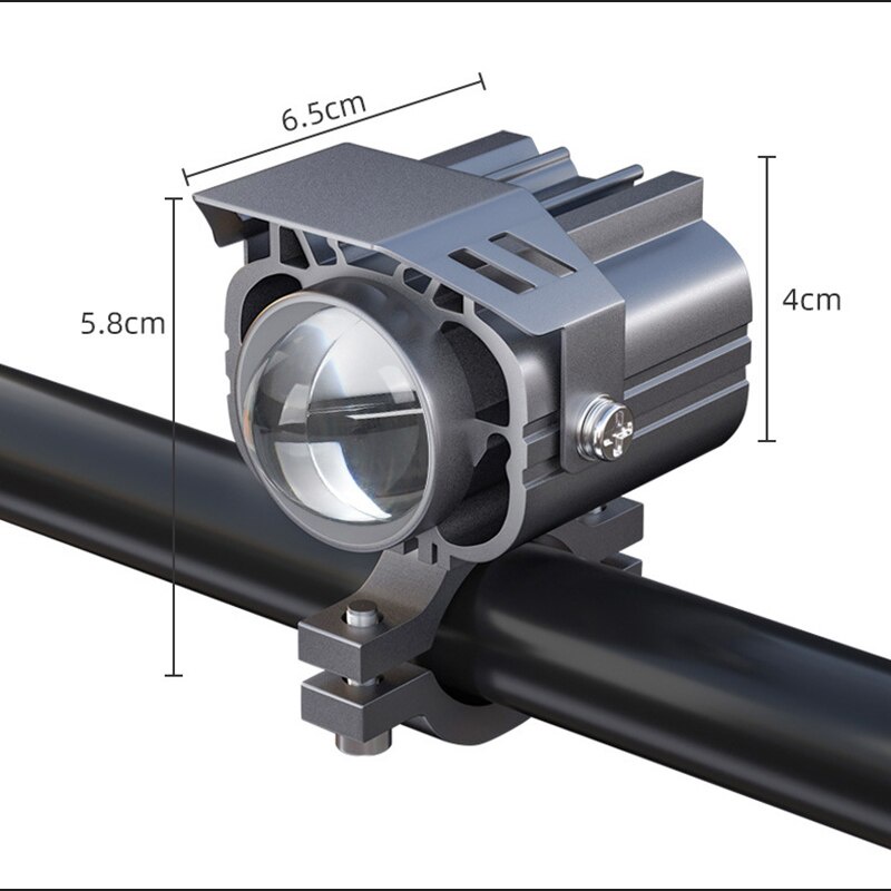 Đèn Pha LED 12V 24V Màu Vàng Chuyên Dụng Cho Xe Mô Tô