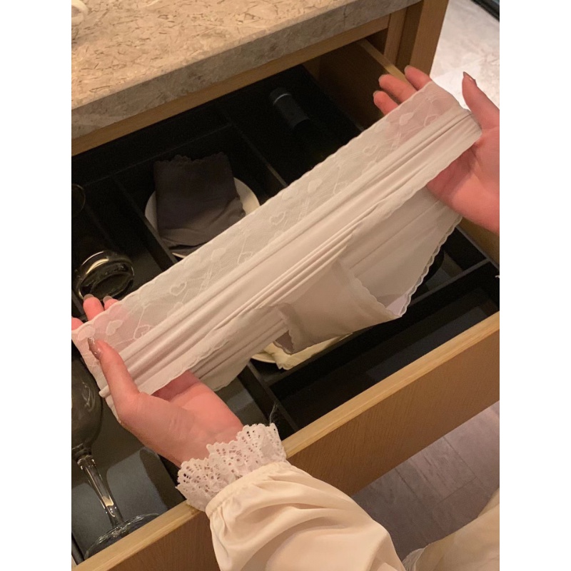 Ultra Quần Lót Lụa Phối Ren Siêu Mỏng Thoáng Khí Thời Trang Quyến Rũ Cho Nữ