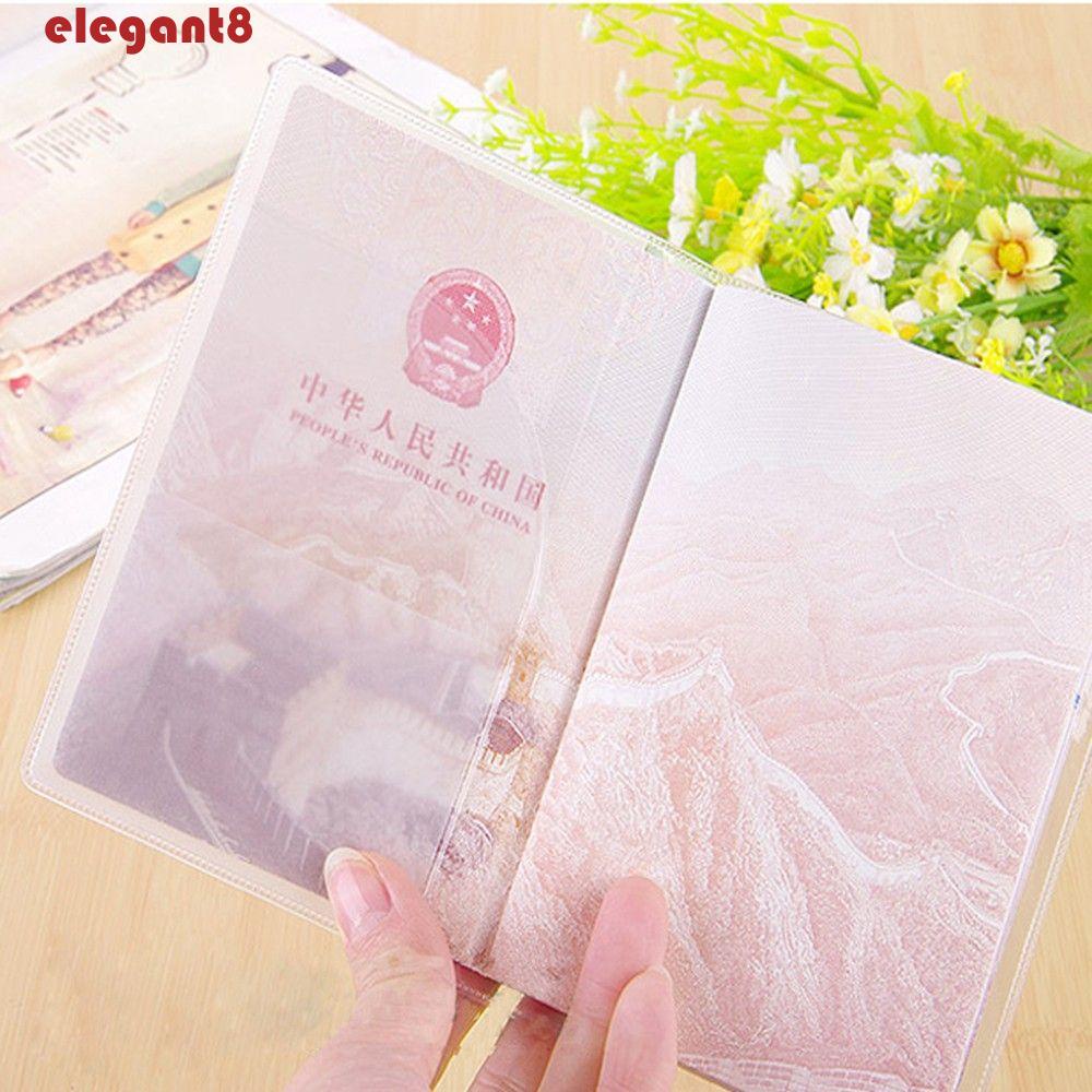 Túi Đựng Hộ Chiếu Bằng Nhựa PVC Trong Suốt Chống Nước Thanh Lịch Giá Đỡ