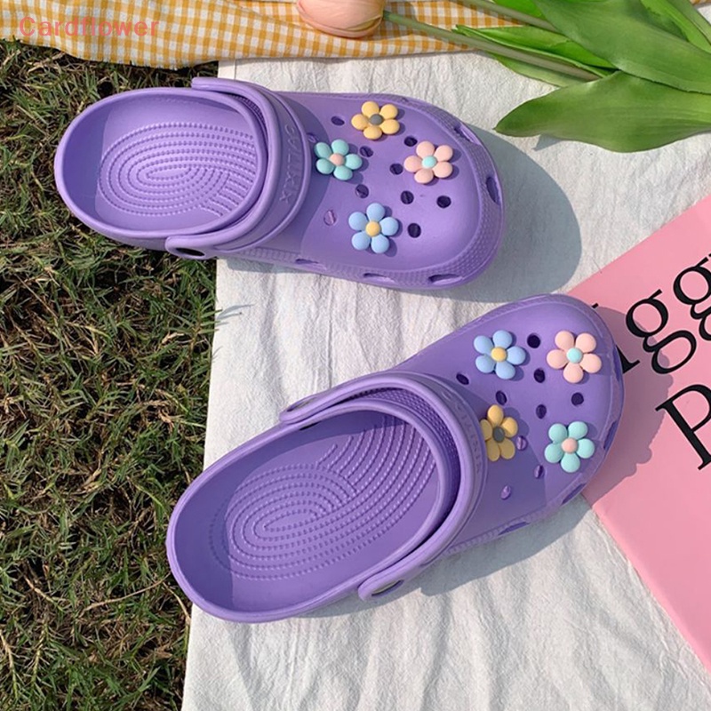 Bộ 8 Phụ Kiện Trang Trí Giày Hình Hoa Dễ Thương Cho Bé