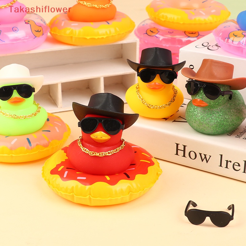 Vịt Cao Su Màu Vàng Dễ Thương Dùng Trang Trí Bảng Điều Khiển Xe Hơi