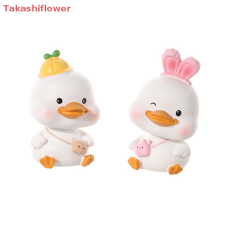 Mô Hình Chú Vịt Lắc Đầu Bằng Nhựa Resin Dễ Thương Trang Trí Xe Hơi