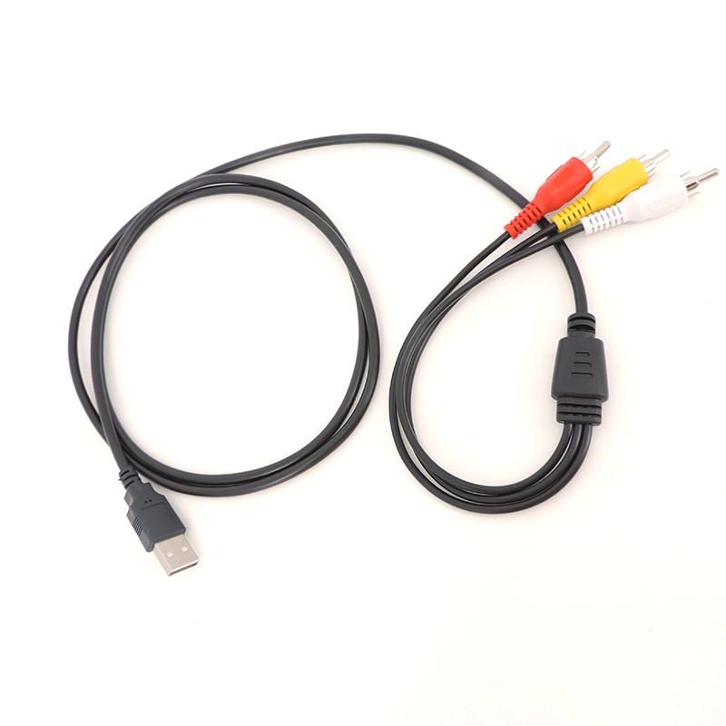 Cáp Chuyển Đổi USB 2.0 Sang 3RCA Dài 1.5M AV A / V TV VNK2