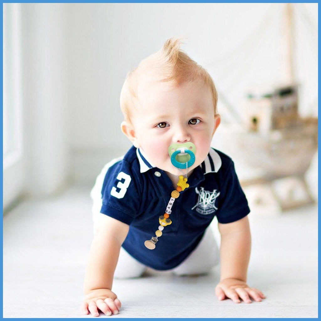 Dây Kẹp Núm Vú Giả Mềm Dẻo Cho Bé Trai Bé Gái Sinh Nhật Giáng Sinh luvn