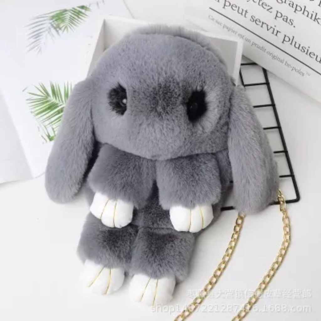 PVN59529 Túi Đeo Chéo Vai Hình Thỏ Bông Dễ Thương Phong Cách Hàn Quốc 2022 Dành Cho Bạn Nữ