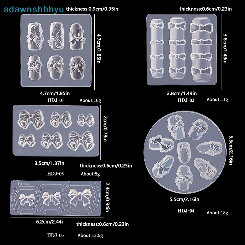 Khuôn Silicone Tạo Hình Bướm 3D Trang Trí Móng Tay