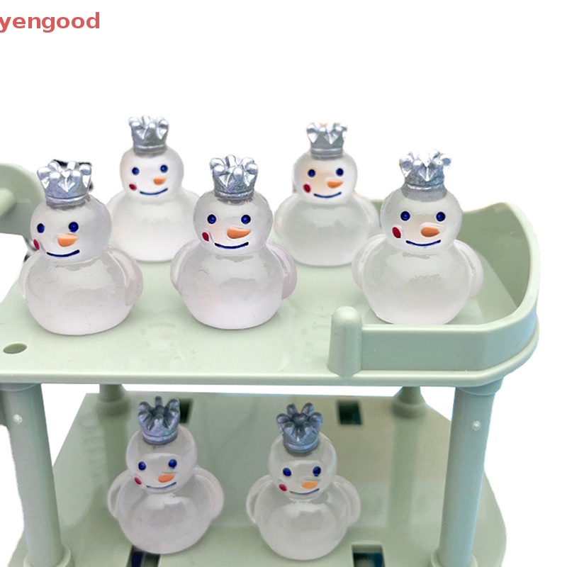 1 Mô Hình Người Tuyết Mini Bằng Nhựa Phát Quang Trang Trí Bảng Điều Khiển Xe Hơi