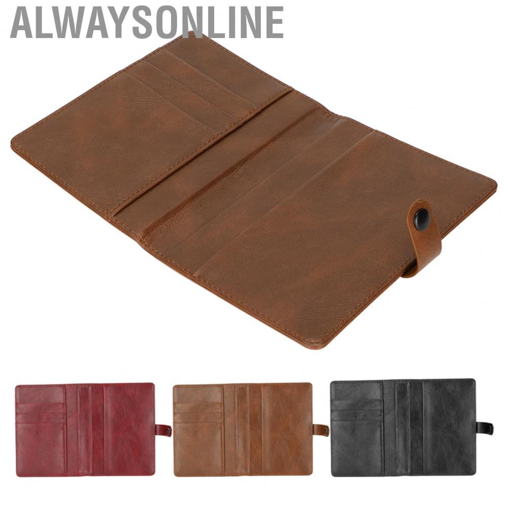 Alwaysonline Passport Holder PU Leather Multifunctional Large  Portable Wallet Cover for Business Trips and Travels hot sale