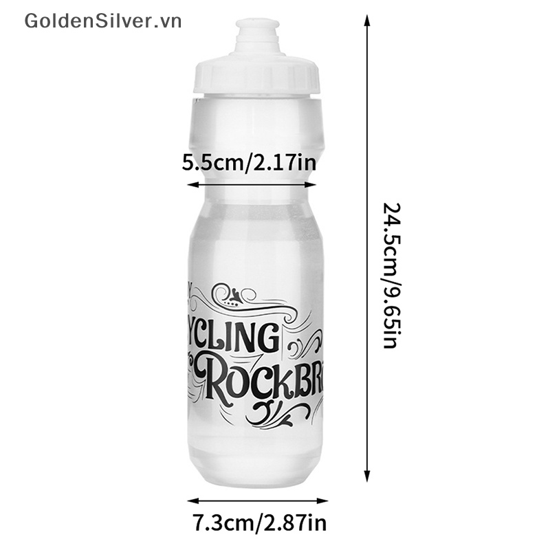 Bình Nước Goldsilver 750ml Màu Vàng Kim Chống Rò Rỉ Dùng Cho Các Hoạt Động Thể Thao Ngoài Trời