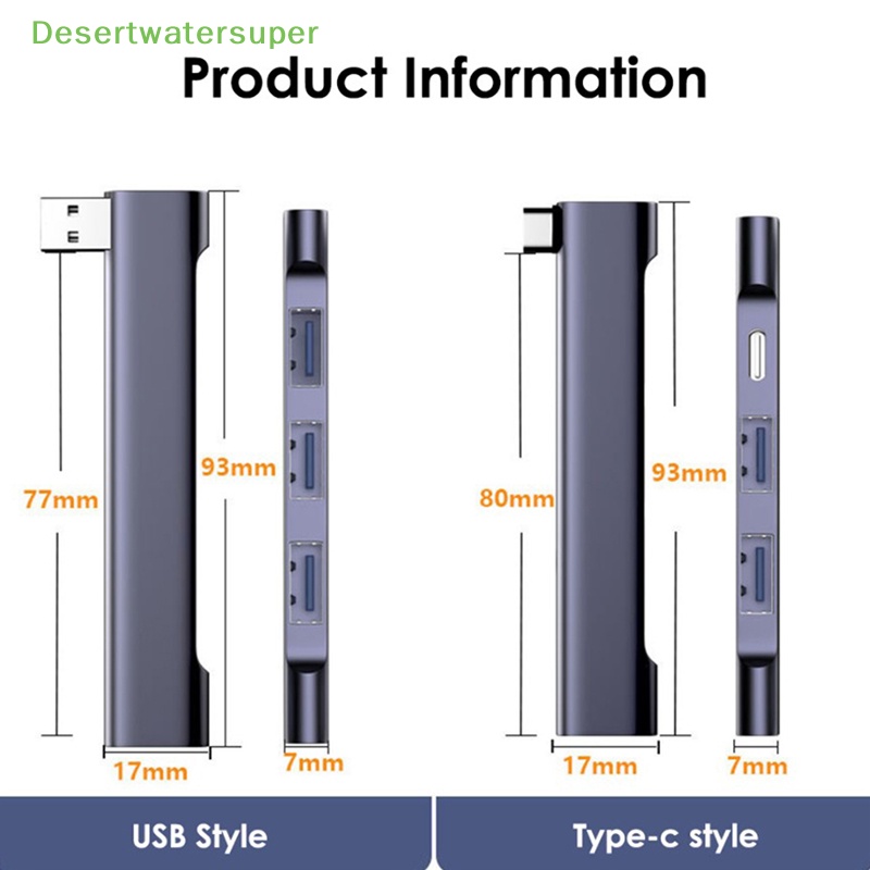 Bộ Chia Cổng USB 3.0 5Gbps Type-C Tốc Độ Cao 4 Trong 1