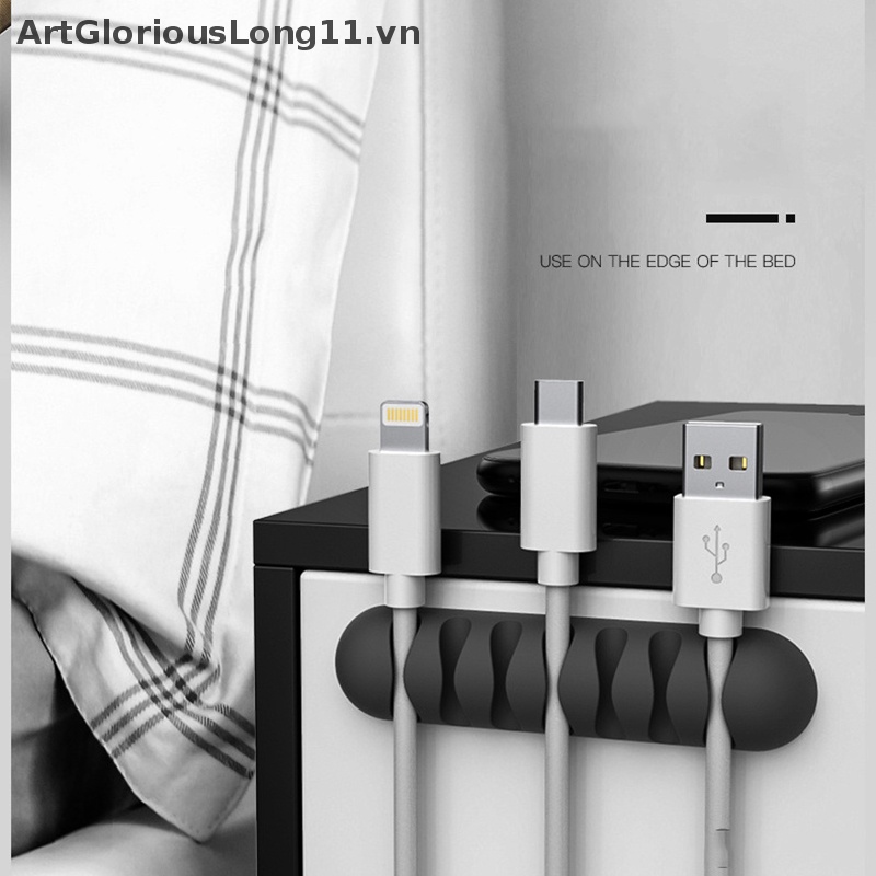 Kẹp Giữ Dây Cáp / Tai Nghe Bằng Silicon Tiện Dụng