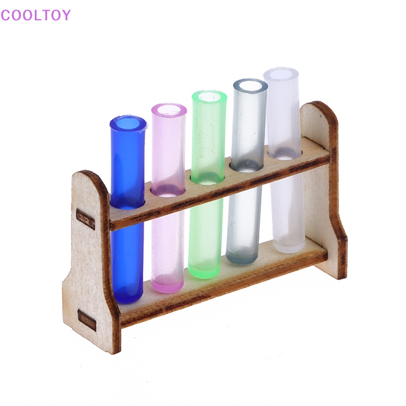 Bộ Giá Đỡ Ống Nghiệm Thử Nghiệm COOLTOY Mini Trang Trí Nhà Búp Bê