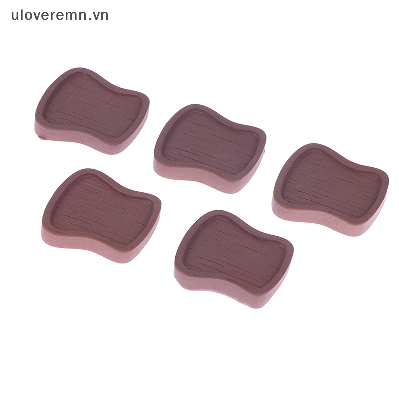 Set 5 Khay Nướng Bánh Mini Bằng Gỗ Màu Sắc Dành Cho Nhà Búp Bê