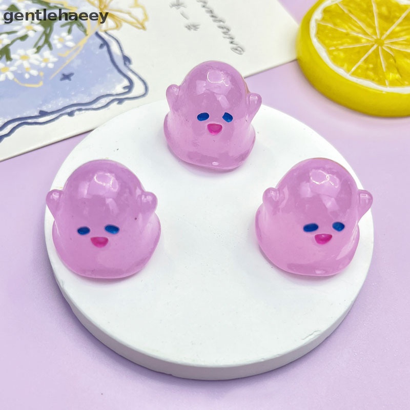 Gent 3 Miếng Dán Trang Trí Điện Thoại Mini DIY Phát Quang Phong Cảnh Ma Nhỏ