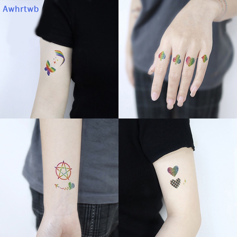 Hình Xăm Dán Tạm Thời Chống Thấm Nước Họa Tiết Rằn Ri Mới