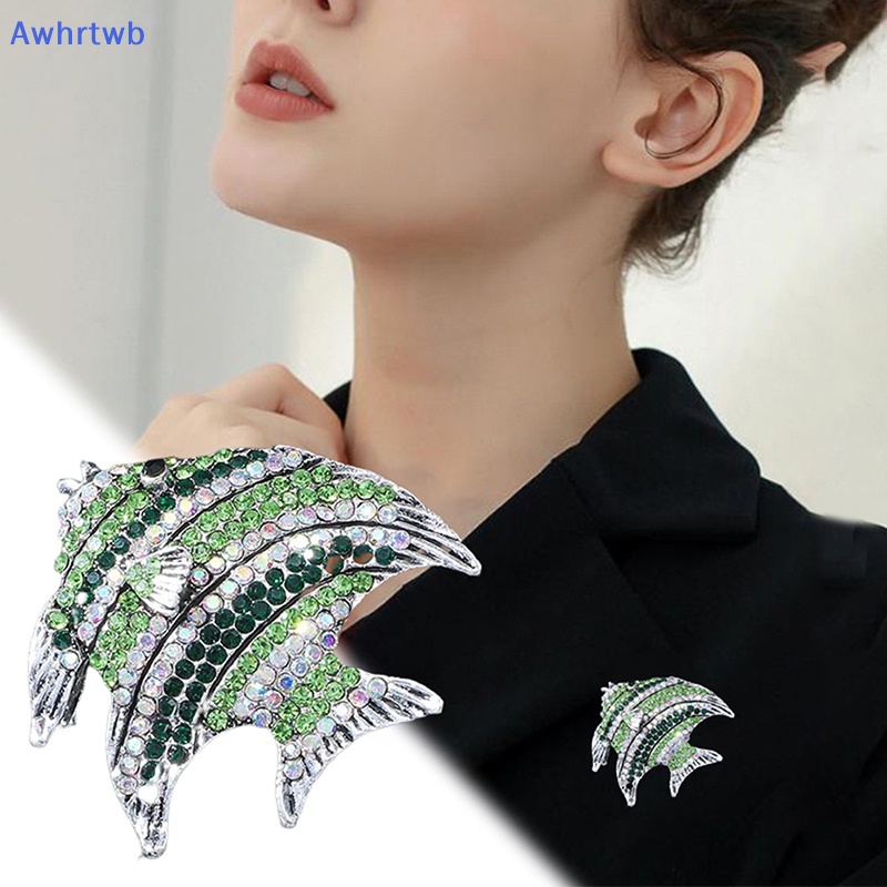 Ghim Cài Áo Hình Cá Nhiệt Đới Đính Đá Thời Trang Cho Nữ Mới