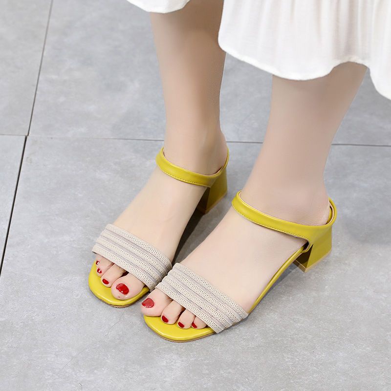 Dép Sandal Phong Cách Phương Tây Thời Trang Mùa Hè Mới Cho Nữ