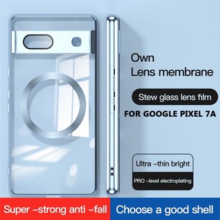Tương thích cho Google Pixel 10 9 9a 8a 8 Pro XL 7a Vỏ silicon TPU mạ điện trong suốt có màng ống kính Vỏ mặt sau chống sốc