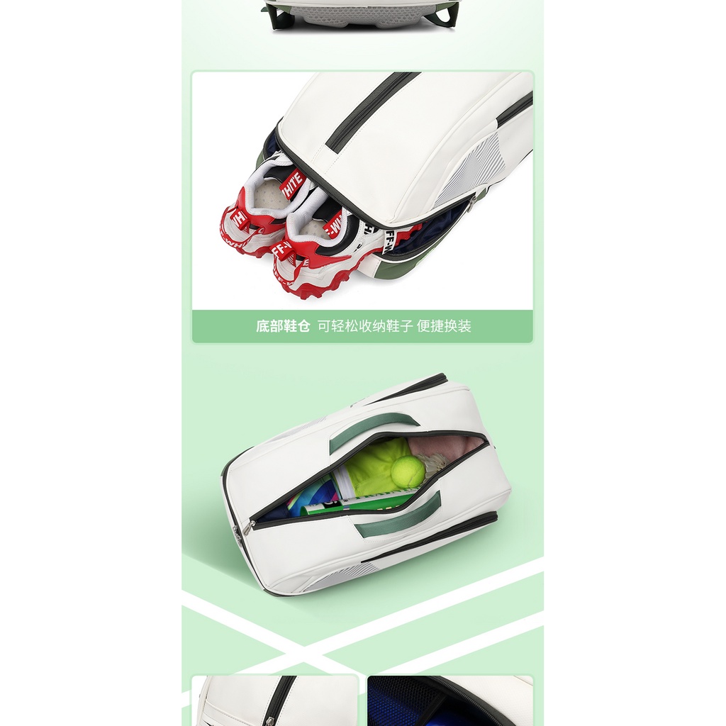 Túi Đựng Vợt Cầu Lông / Tennis / Tennis Sức Chứa Lớn Phong Cách Hàn Quốc Mới 2022