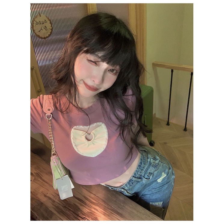 Áo baby tee Thun croptop 100% Cotton Tay Ngắn Thời Trang Mùa Hè Cho Nữ