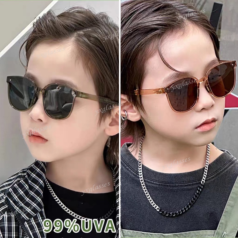 Kính Mát Gọng Vuông Nhiều Màu Sắc Chống Tia UV Thời Trang Hàn Quốc Cho Bé Trai Và Gái