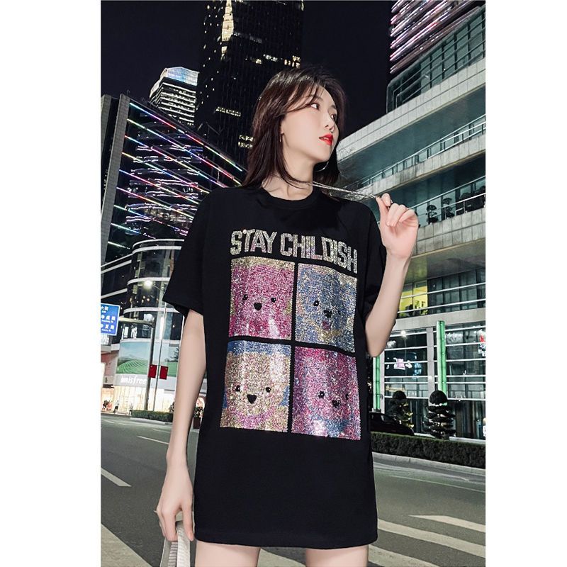 Áo Thun Dáng Rộng Mùa Hè 2023 Cỡ Lớn 2-150kg Phong Cách Mới Cho Nữ