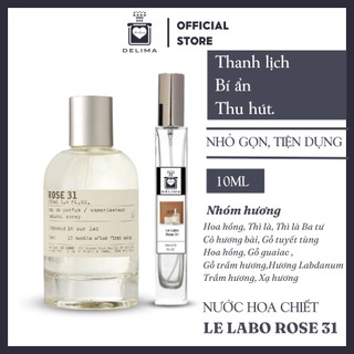 Nước hoa nam nữ Le Labo Rose 31 Chiết 10ml chính hãng - Delimaperfume