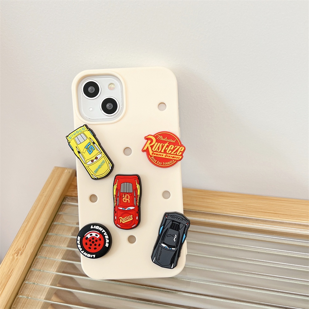 Ốp Điện Thoại Tpu Dẻo Họa Tiết Hoạt Hình Xe Hơi Độc Đáo Chống Rơi Cho iPhone 14 13 12 11 Pro Max