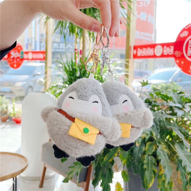 Chim Cánh Cụt Nhồi Bông Treo Túi Xách Phong Cách Nhật Bản