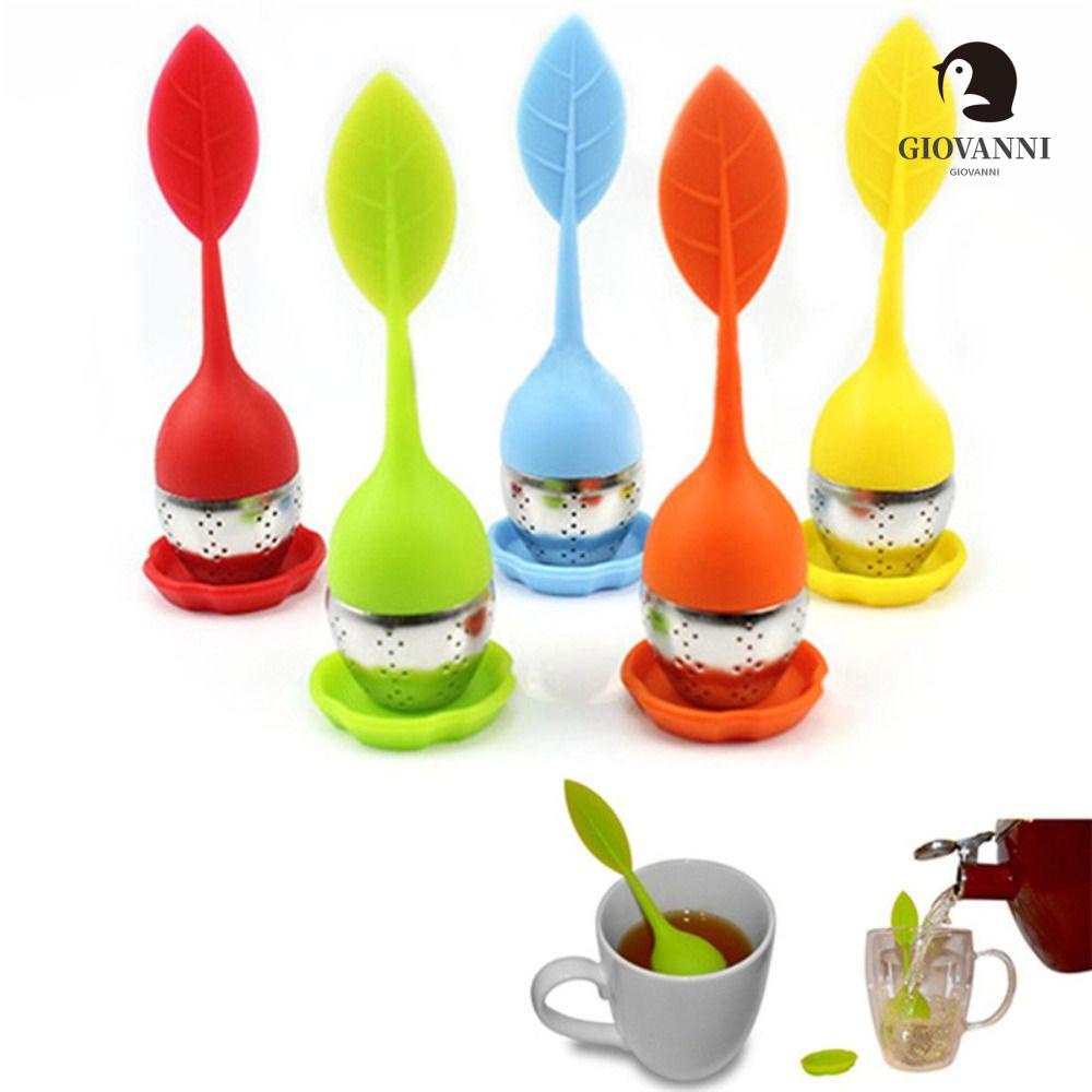 Dụng Cụ Lọc Trà Bằng Thép Không Gỉ Và Silicone Tiện Dụng