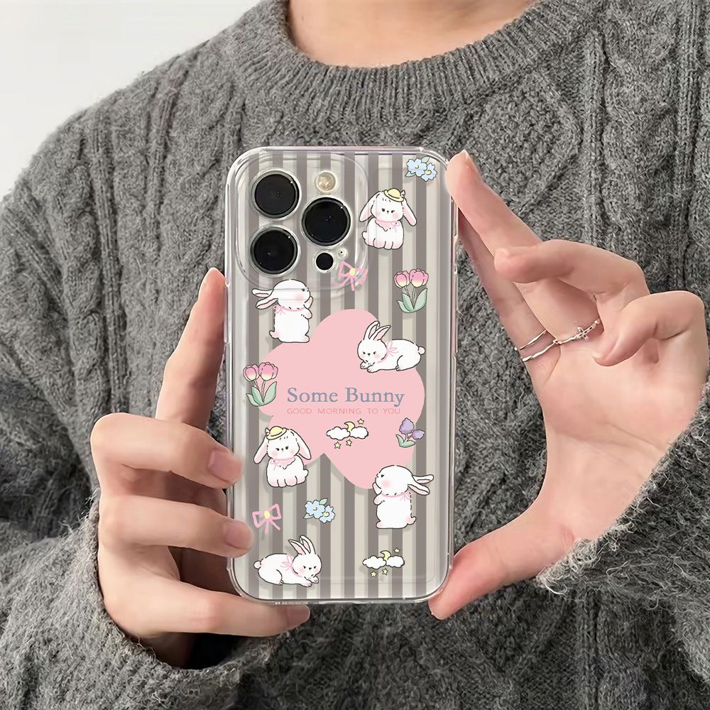 ✅Ốp Điện Thoại Mềm Chống Sốc Hình Thỏ Hoạt Họa Cho Iphone 11 1378iPhone12max 14proplus6ins Apple Quanc