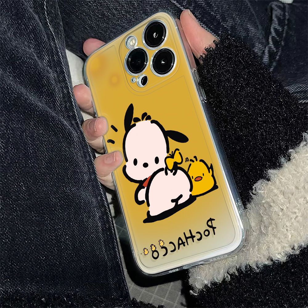 ✅Ốp Điện Thoại Mềm Chống Sốc Họa Tiết Cún Pacha 6In Đơn Giản Cho Apple Iphone plusmax11 1278 13 14pro QGGZ