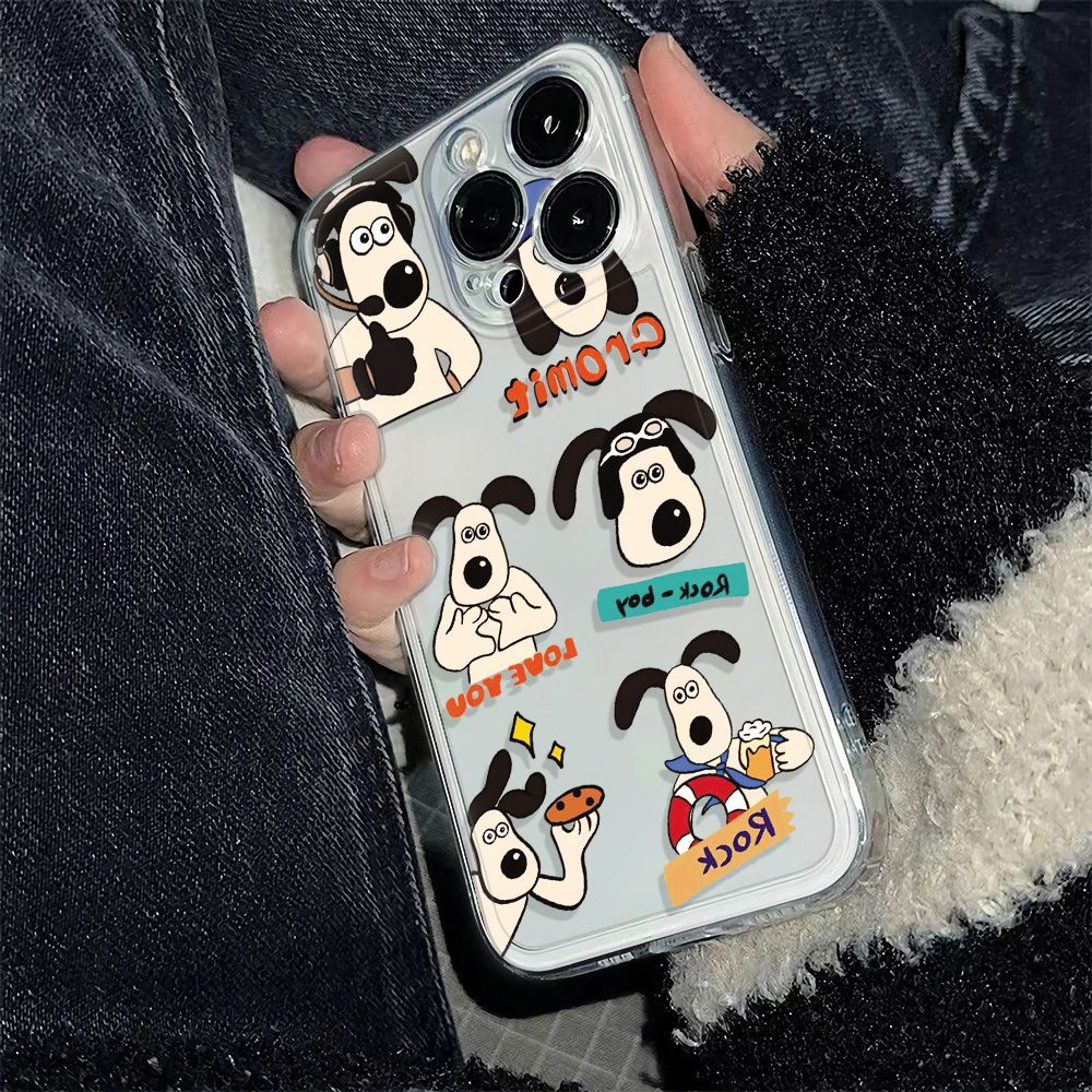 ✅Ốp Điện Thoại Mềm Bảo Vệ Toàn Diện Chống Sốc Họa Tiết Cún Dễ Thương Dành Cho Iphone 1378 11I 12 6I Plus 14 Pro