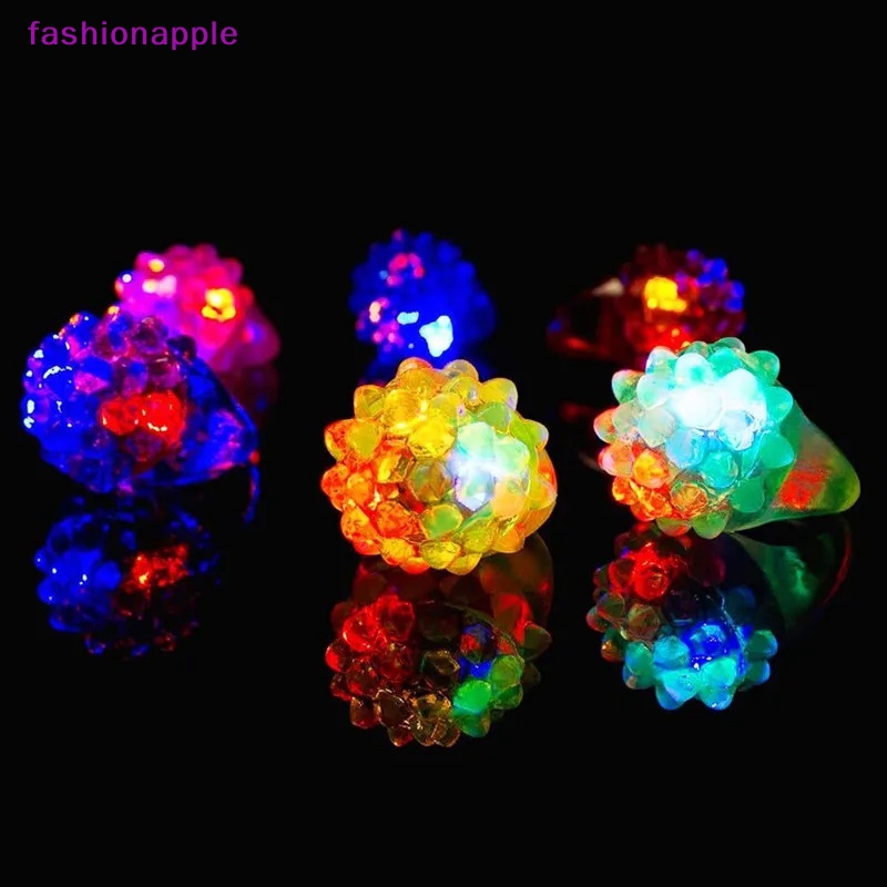 Favn Nhẫn Đồ Chơi Chiếu Đèn LED Phát Sáng Trong Bóng Tối Hình Ngôi Sao Hoạt Hình Dành Cho Trẻ Em glory