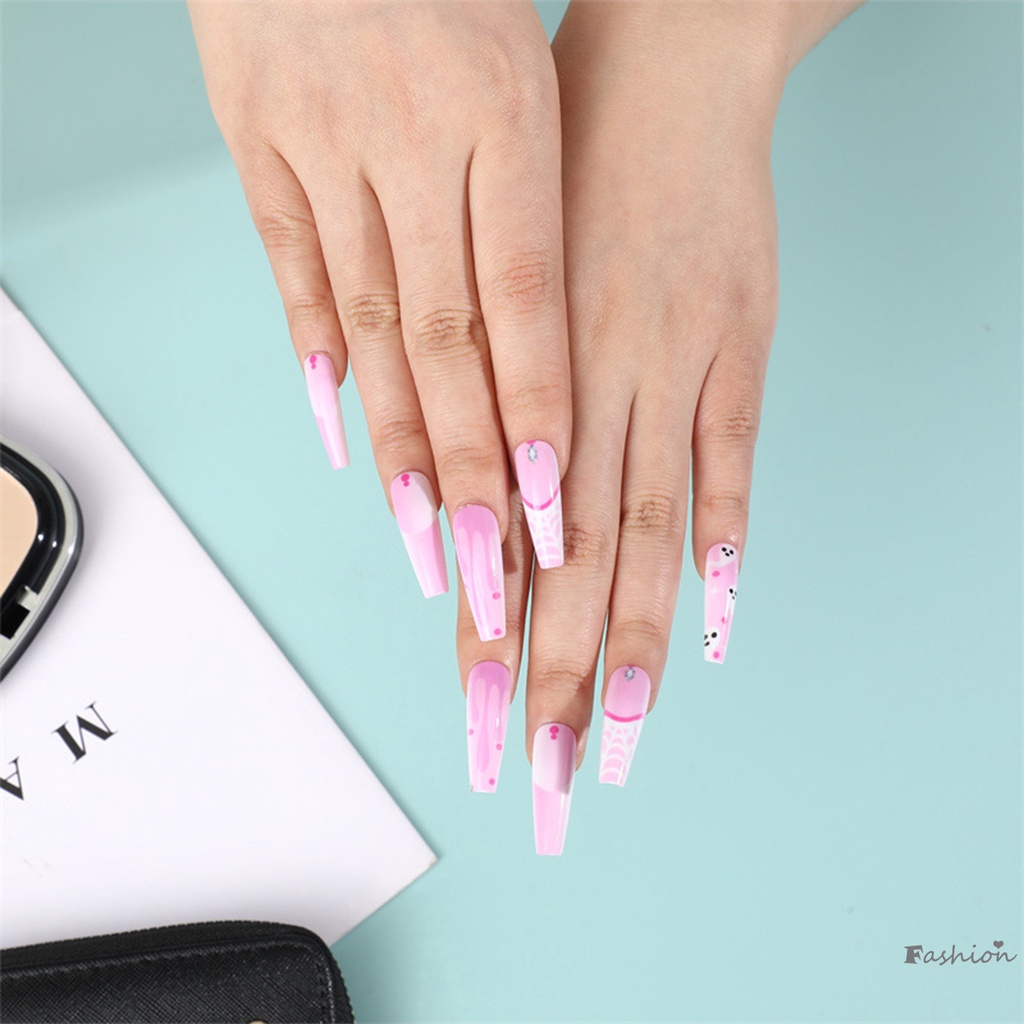 Móng Tay Giả Kiểu Pháp Không Dễ Phai Màu Có Thể Tái Sử Dụng