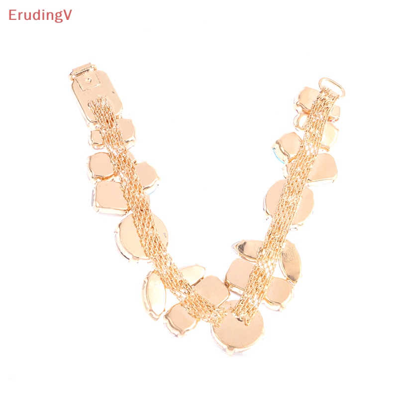 1 Cặp Khóa Nối Bikini Dạng Chuỗi Đính Đá Kim Loại DIY