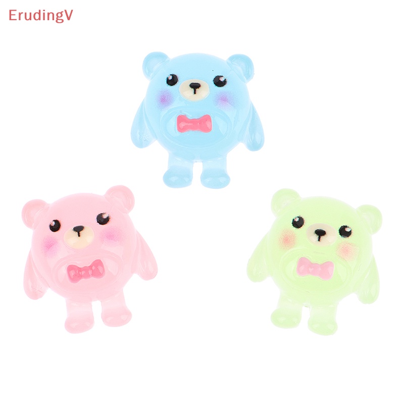 [ErudingV] Bộ 10 Tượng Gấu Phát Quang Bằng Nhựa Resin Trang Trí Thu Nhỏ [Mới]