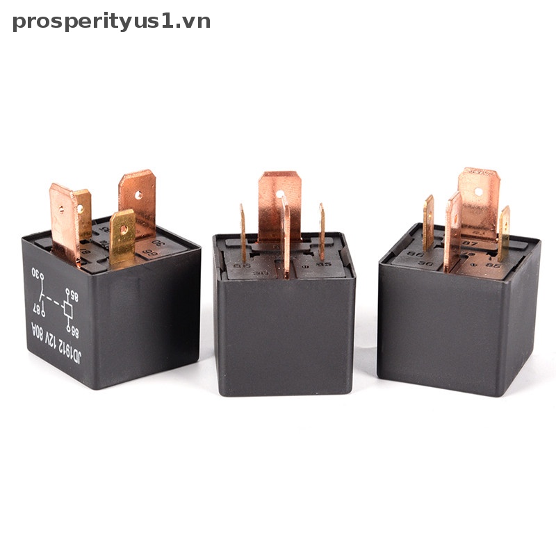 Rơ Le Ô Tô Hạng Nặng 4Pin DC 24V 12V 80A JD1912 Chống Thấm Nước Chuyên Nghiệp 1