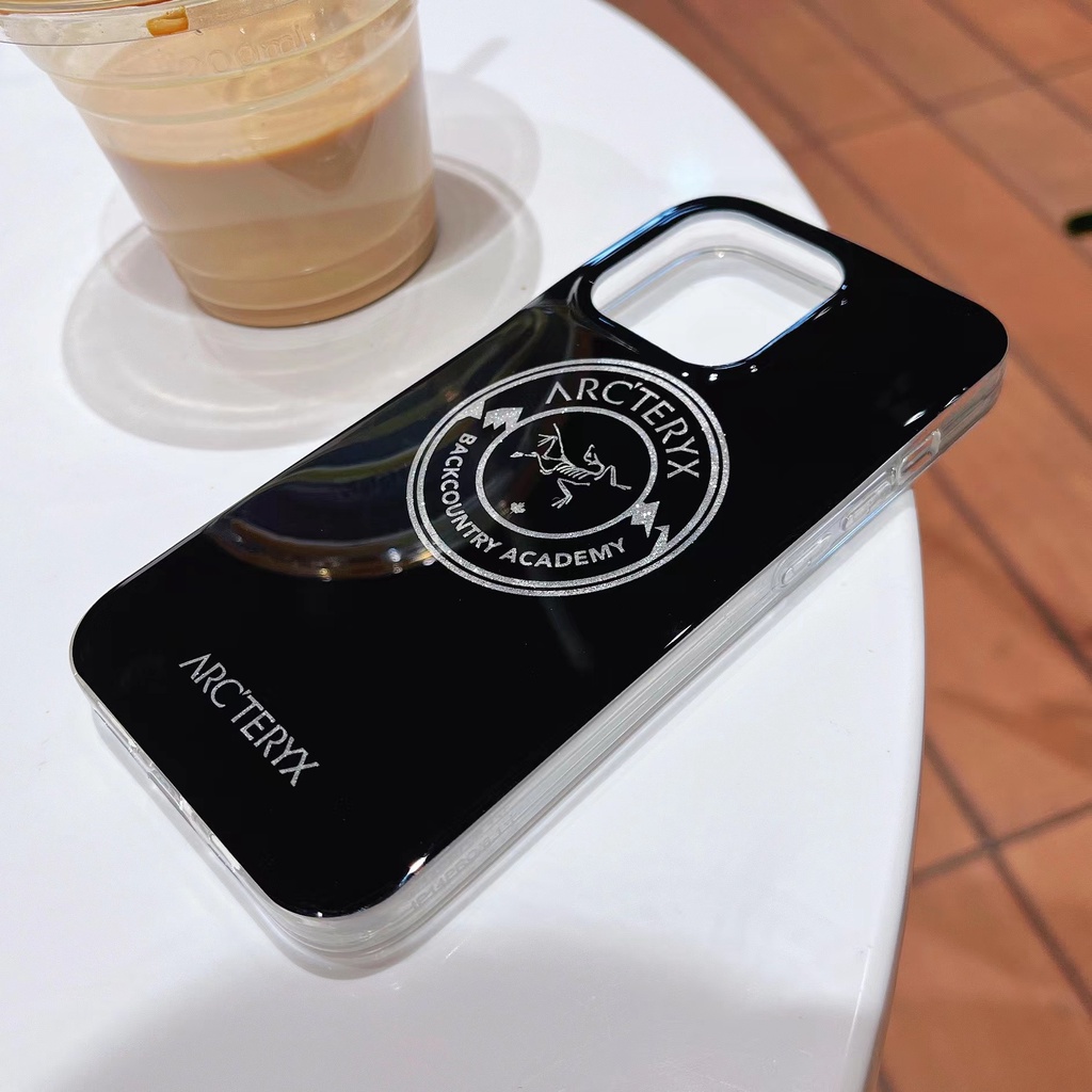 Ốp Điện Thoại Tpu Dẻo Màu Đen Trong Suốt Họa Tiết Archaeopteryx Thời Trang Cho iPhone 12 13 14 Pro Max Imd