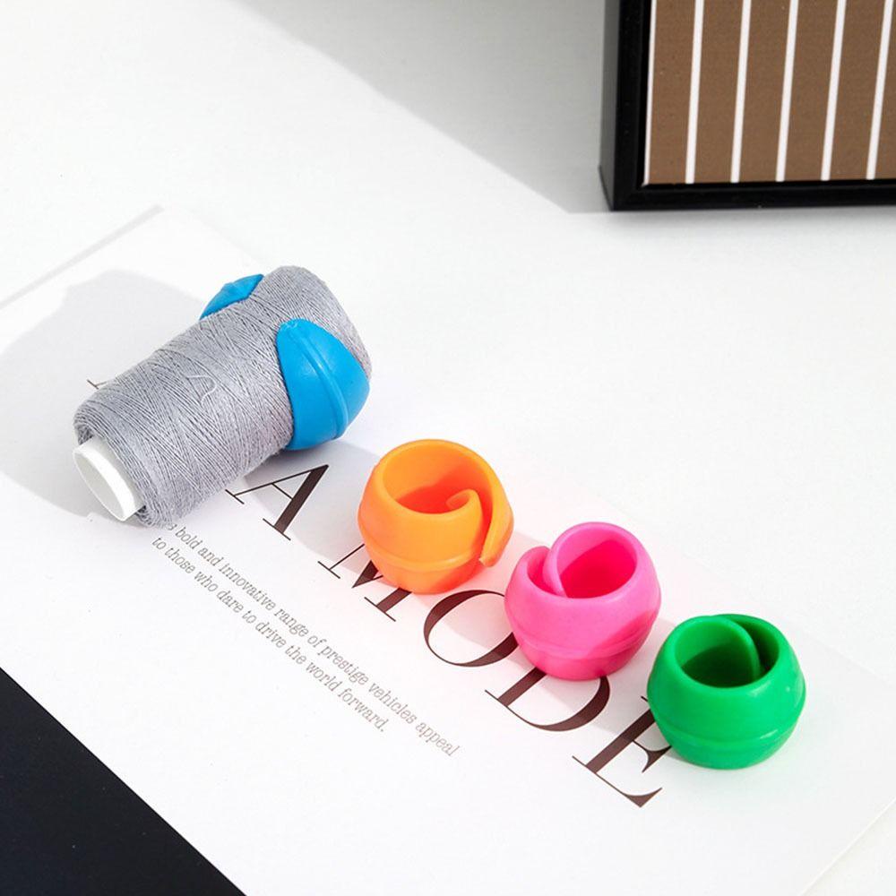 Set 10 Kẹp Quấn Chỉ Bằng Silicone Nhiều Màu