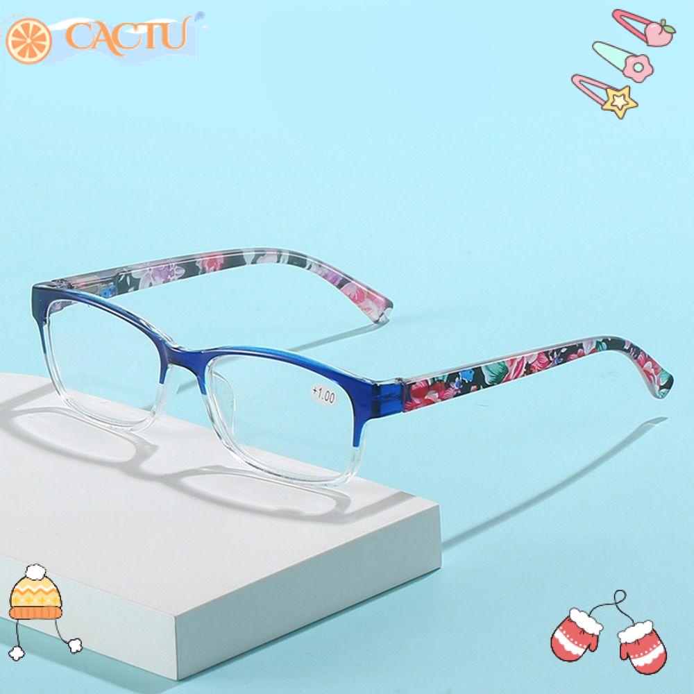 Kính Đọc Sách Gọng Siêu Nhẹ Họa Tiết Hoa Xinh Xắn Cho Nam Và Nữ