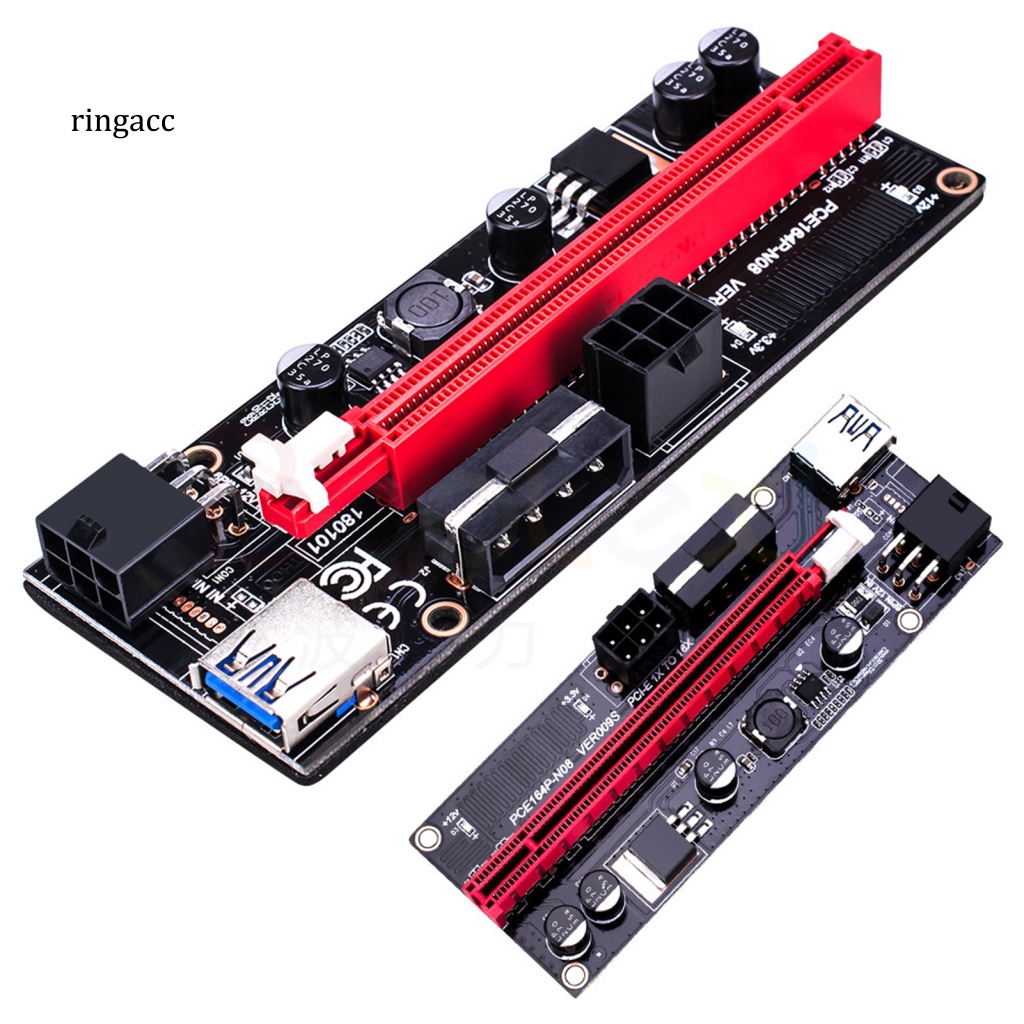 Card Mở Rộng PCI-E 1X Sang 16X GPU RGA VER009S Cổng USB 3.0