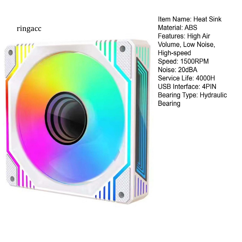 Quạt Tản Nhiệt Giảm Âm Cao Su 4PIN 1500RPM Cho Máy Tính Ốp