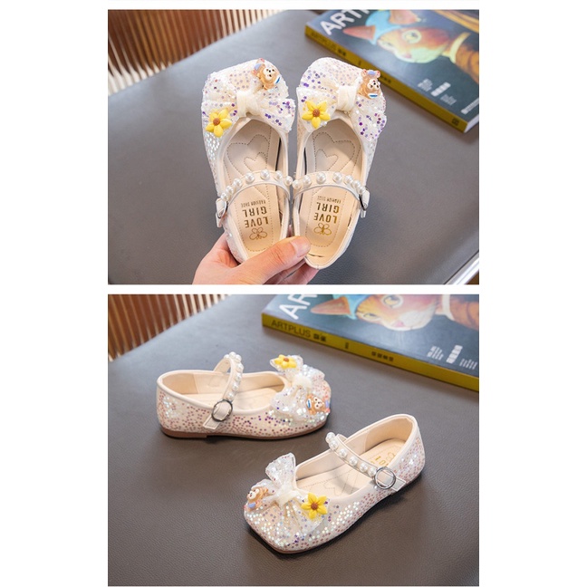 Giày Búp Bê Công Chúa Elsa Đế Siêu Mềm Thời Trang Mùa Hè Cho Bé Gái